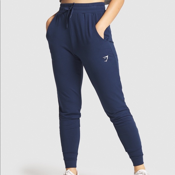 Gymshark Pants - GYMSHARK Navy Blue Training Joggers Jogging Pants Size Small